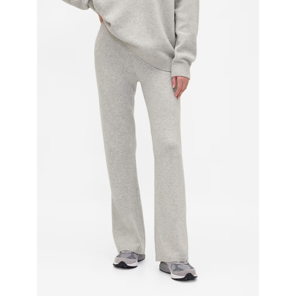 Gap High Waisted Cashsoft Sweater Pants Heather Grey Wide Leg XXL NWT
